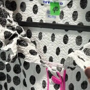 Nygard dalmation print jacket/long sleeve shirt